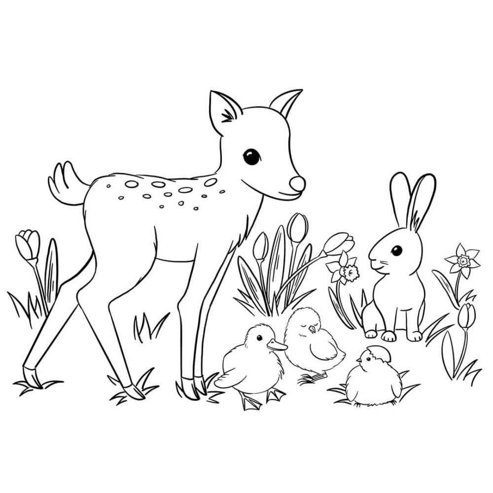 Colouring Picture - Easter