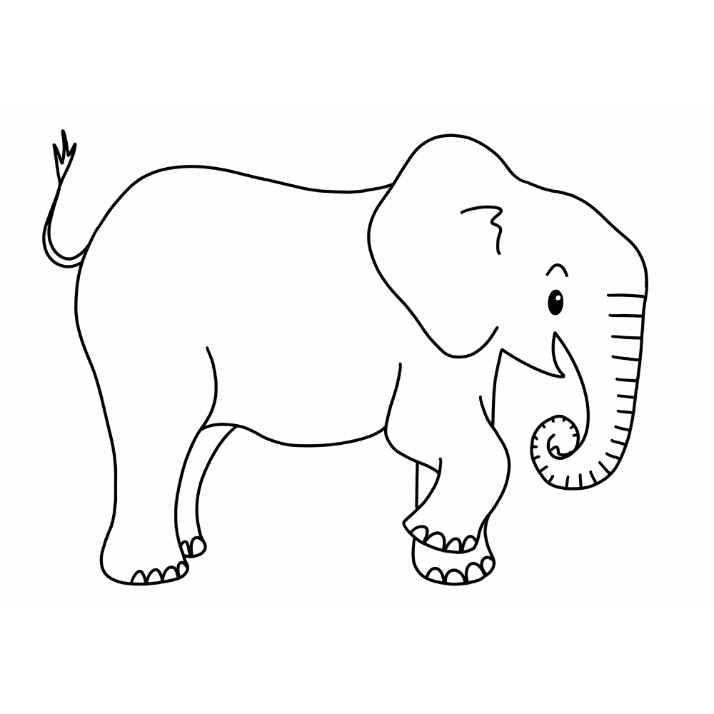 Colouring Picture - Elephant