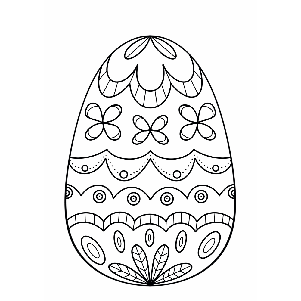 Colouring Picture - Egg