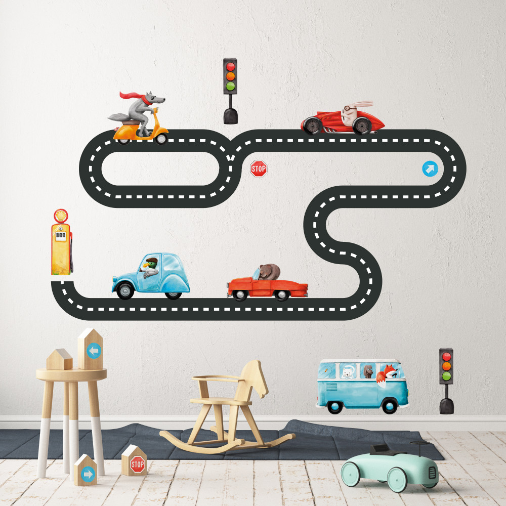 Wallstickers – Cars and Roads