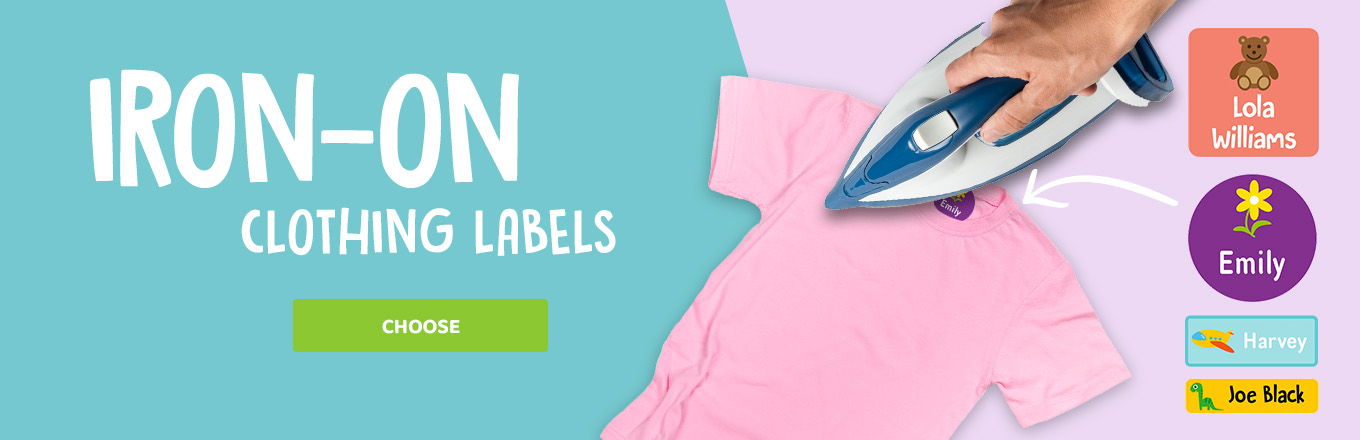 Rainbows Iron On Clothing Labels